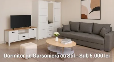 Cum să amenajezi un dormitor de garsonieră cu buget de 5.000 lei