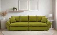 Canapea Extensibilă Confort cu Spumă HR, Verde olive