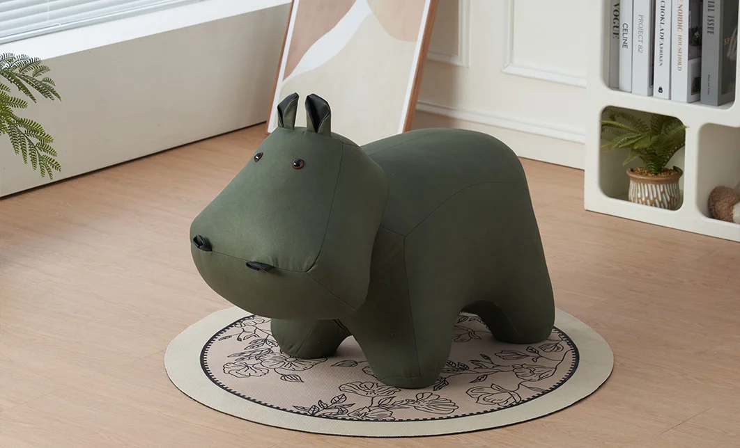 Taburet Hipopotam KJP5304, Verde