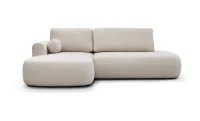 Colțar Extensibil Ariola, Cu Ladă Depozitare, Stofă Premium Loop 2 Cream 1