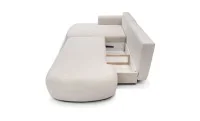 Colțar Extensibil Ariola, Cu Ladă Depozitare, Stofă Premium Loop 2 Cream 3