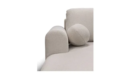 Colțar Extensibil Ariola, Cu Ladă Depozitare, Stofă Premium Loop 2 Cream