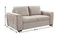 Canapea Extensibilă Cremona 7839A - 02, Beige 5