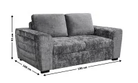 Canapea Extensibilă Cremona 7839A - 95, Gri 9