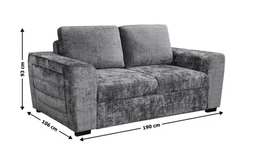 Canapea Extensibilă Cremona 7839A - 95, Gri