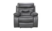 Set canapea cu 2 fotolii, sistem recliner manual Palomino, Gri închis 4