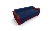 Canapea Extensibila Sally Mini, Albastru/Rosu 5