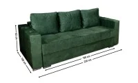 Canapea Extensibilă Vegas Bonell Mini, Verde 2