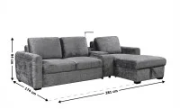 Colțar Extensibil Cremona KF7864-95, Gri Dreapta 3