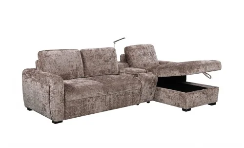 Colțar Extensibil Cremona KF7864-24, Maro Dreapta