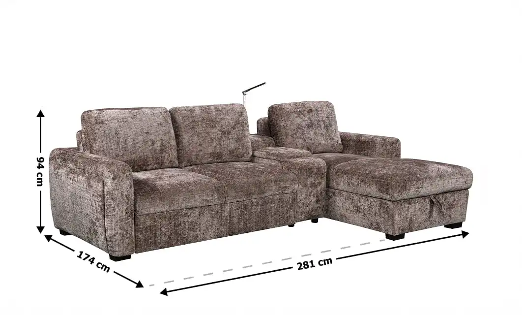 Colțar Extensibil Cremona KF7864-24, Maro Dreapta 3