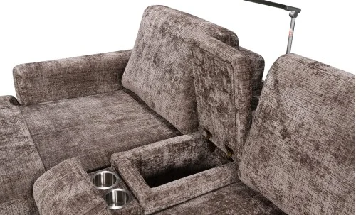 Colțar Extensibil Cremona KF7864-24, Maro Stânga