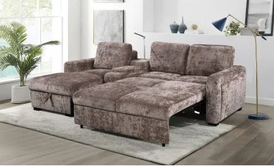 Colțar Extensibil Cremona KF7864-24, Maro Stânga