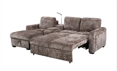 Colțar Extensibil Cremona KF7864-24, Maro Stânga