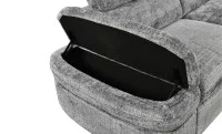 Colțar Extensibil Cremona KF7868 cu 2 Spații Depozitare, Șezlong Dreapta, Gri 7