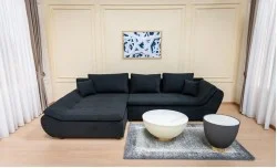 Colțar Extensibil Relax Negru - Vega 70 Stânga