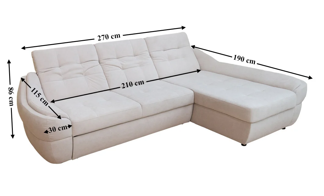 Colțar Extensibil Space Bej Deschis - Vega 03 Dreapta 2