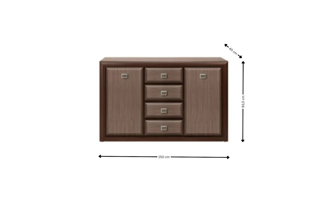 Comoda Koen MDF KOM2D4S 3