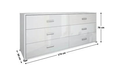 Comoda Bella BL-66-WB