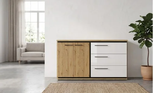Comodă Living Molto Artisan ML13, Albă