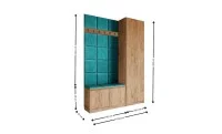 Cuier Hol Klaus I, Kraft/Turquoise 3