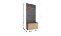 Cuier Hol Klaus II, Kraft/Gri Inchis 3