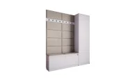 Cuier Hol Klaus III, Alb/Gri Deschis