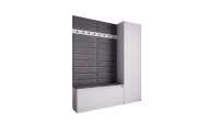 Cuier Hol Klaus V, Alb/Gri Inchis