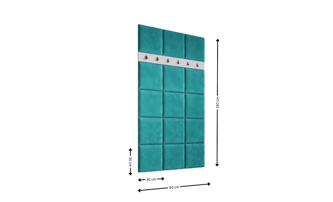 Cuier Hol Klaus VII, Alb/Turcoaz 2