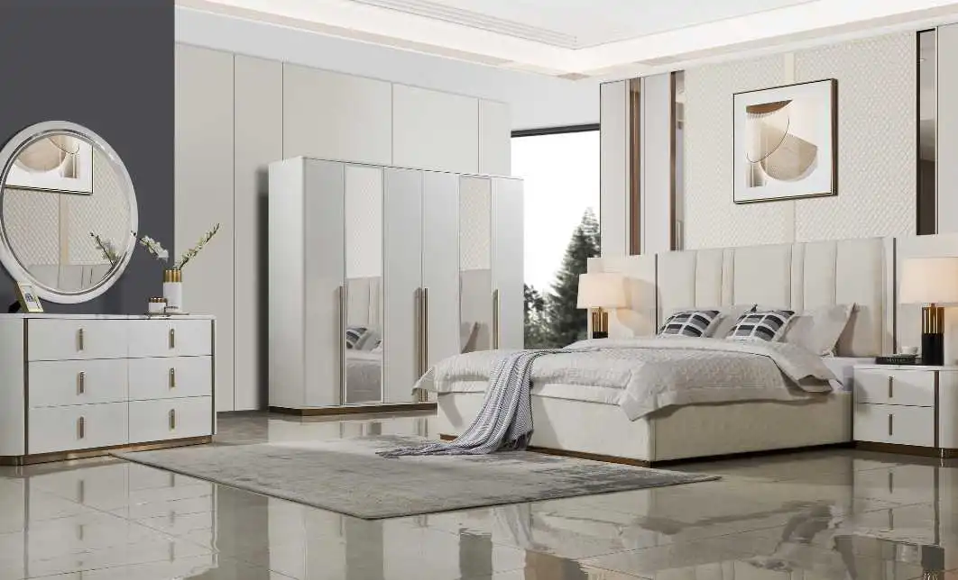 Dormitor Modern 351 Venezia Gold 6 A Dulap cu 6 uși 