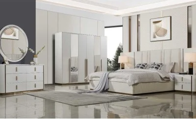 Dormitor Modern 351 Venezia Gold 6 A Dulap cu 6 uși 