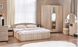 Dormitor Modern Inter Bardolino cu Dulap 3 Uși