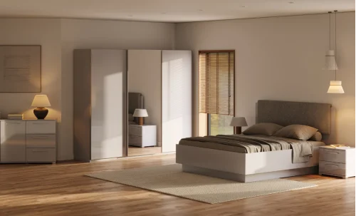 Dormitor Modern Megy cu Dulap 2 Uși