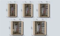 Dulap Colt Print Floare / L110*110 L 110 x H 240 x A 110 1
