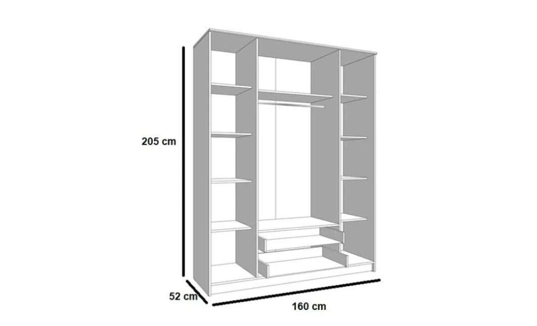 Dulap Standard 4D Sonoma 2