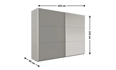 Dulap Vigo Platinum 225 Uși Glisante cu Oglindă