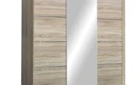 Dulap Vista Usi Glisante Sonoma cu Oglinda 250 cm