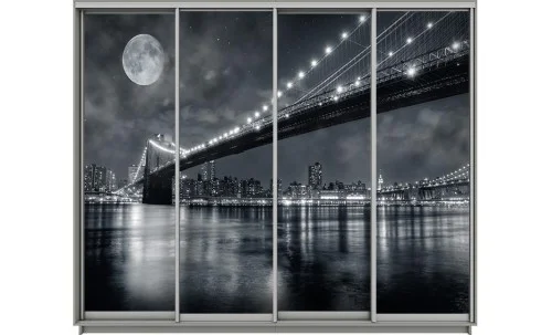 Dulap Print 4 Usi 2347, L310 x H220 x A60