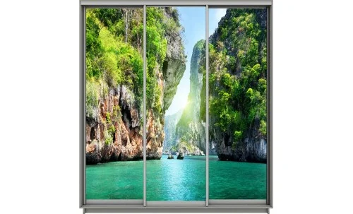 Dulap Print 3 Usi 2433, L190 x H220 x A60