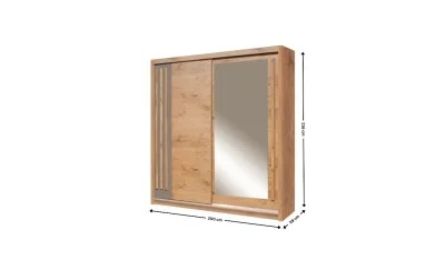 Dulap Effect Lancelot EF4-20 Uși Glisante cu Oglindă