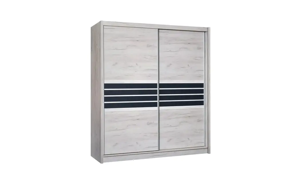Dulap Turyn Craft / Grafit DAB 203 cu Uși Glisante