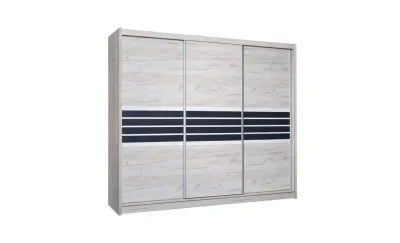 Dulap Turyn Craft / Grafit DAB 250 cu Uși Glisante