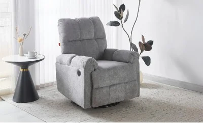 Fotoliu Rotativ cu Recliner KJL6409 Gri