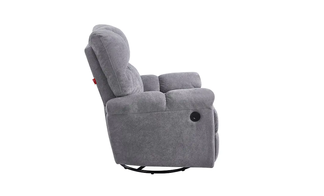 Fotoliu Rotativ cu Recliner KJL6409 Gri 2
