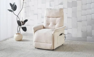 Fotoliu cu Recliner Electric și Port Încărcare USB-C KJL6410 Bej