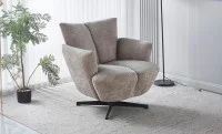 Fotoliu Rotativ KJL6406 Gri Deschis