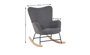 Fotoliu Balansoar LCM0108AR Gri