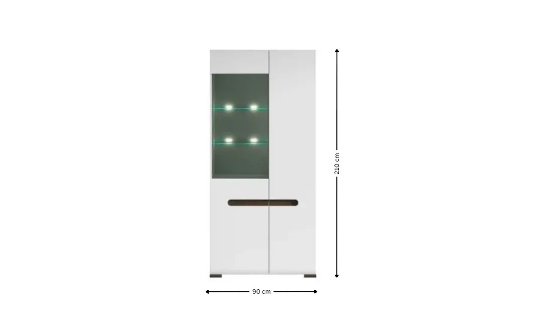 Dulap cu Vitrina Azteca REG1W1D/9 1