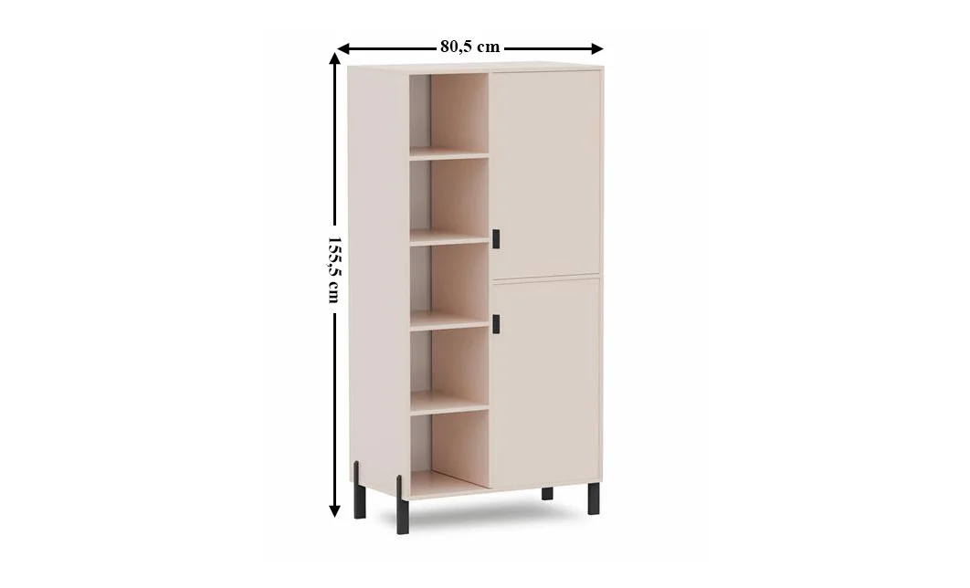 Dulap Regal Living Cremona 2D-4P PRAWY 1
