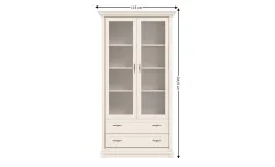 Vitrina Living Sonata Cashmir 2D2S 